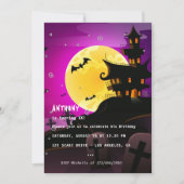 Halloween verjaardagsfeest uitnodiging (Voorkant)