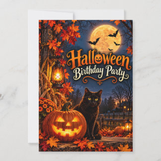 Halloween Verjaardagsfeest Uitnodiging