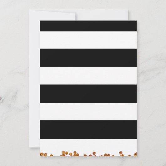 Halloween Verjaardagsfeest Zwart Wit Roze Sinaasap Kaart (Achterkant)