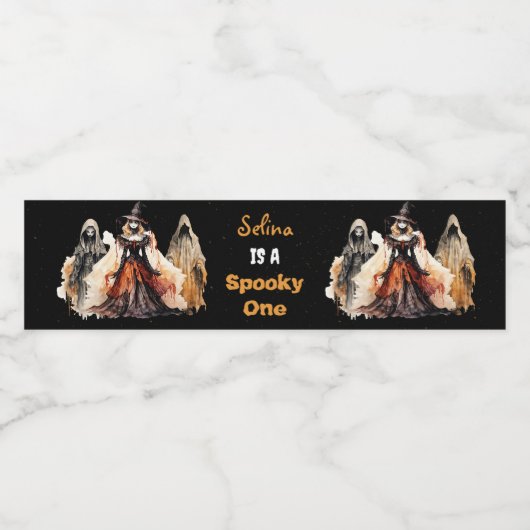 Halloween Verjaardagsfeestje Drink Cocktail Waterfles Etiket (Enkel label)