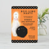 Halloween verjaardagsfeestje kaart (Staand voorkant)