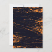 Halloween verjaardagsfeestje, of kostuumfeestje kaart (Achterkant)