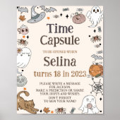 Halloween Verjaardagsfeestje Schattigee Tijd Capsu Poster (Voorkant)