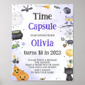 Halloween Verjaardagsfeestje Schattigee Tijd Capsu Poster (Voorkant)