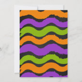 Halloween verjaardagsfeestje uitnodigen kaart (Achterkant)