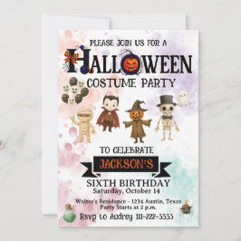 Halloween Verjaardagsfeestje voor elke leeftijd Tr Kaart