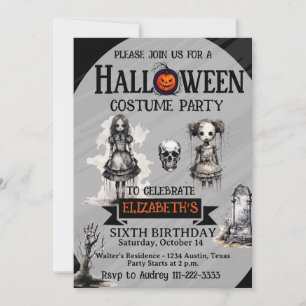 Halloween Verjaardagsfeestje voor Meisjes van Alle Kaart