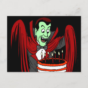 Halloween verjaardagsgroeten briefkaart