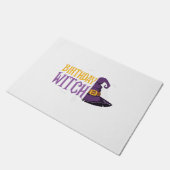 Halloween verjaardagsheks pet grappig halloween deurmat (Schuin)