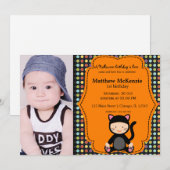 Halloween verjaardagskostuum kaart (Voorkant / Achterkant)