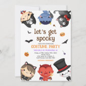 Halloween Verjaardagskostuum Party Kinder Grappig  Kaart (Voorkant)