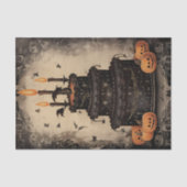 Halloween verjaardagstaart Tissuepapier (Voorkant)