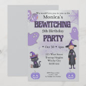 Halloween verjaardagsuitnodiging kaart (Voorkant / Achterkant)