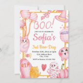 Halloween Verjaardagsuitnodiging Sjabloon Kaart (Voorkant)