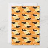 Halloween verjaardagsuitnodiging voor kind schoolb kaart (Achterkant)