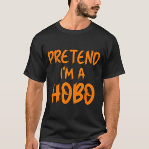 Halloween Verkleed Als Een Zwerver Kostuum Grappig T-shirt