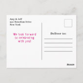 Halloween Verkleed Verjaardag Mummie Roze Briefkaart (Achterkant)