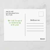 Halloween Verkleed Verjaardags Monsters Groen Briefkaart (Achterkant)