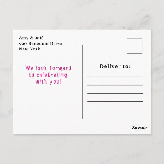 Halloween Verkleed Verjaardags Mummie Roze Briefkaart (Achterkant)