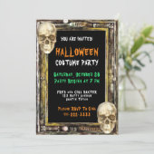 Halloween Verkleedfeest Kaart (Staand voorkant)
