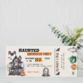 Halloween Verkleedfeest Kaart (Staand voorkant)