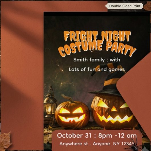 Halloween verkleedfeest  kaart