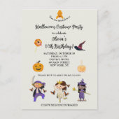 Halloween verkleedfeestje voor kinderen  briefkaart (Voorkant)