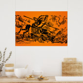 HALLOWEEN VERKOOP! Don Quijote door J. Posada Poster (Keuken)