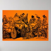 HALLOWEEN VERKOOP! Skeletfietsers van J. Posada Poster (Voorkant)