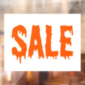 Halloween Verkoopteken, Kleinhandelsoverdrukplaatj Raamsticker (Vel 2)