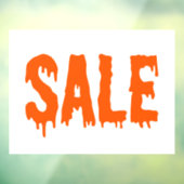 Halloween Verkoopteken, Kleinhandelsoverdrukplaatj Raamsticker (Vel 3)