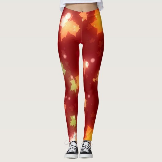 Halloween verlaat de herfst leggings (Voorkant)