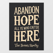 Halloween Verlaat Hoop Familienaam Window Cling Raamsticker (Vel)