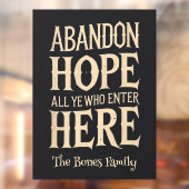 Halloween Verlaat Hoop Familienaam Window Cling Raamsticker (Vel 2)