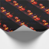 Halloween verlichting pompoenen inpakpapier (Hoek)