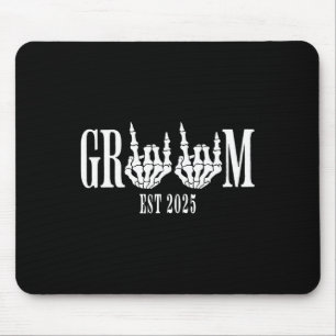 Halloween Verloving Bruid Bruidegom Skelet Muismat