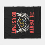 Halloween Verloving tot de dood ons deel doet Fleece Deken (Voorkant (Horizontaal))