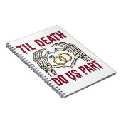 Halloween Verloving tot de dood ons deel doet Notitieboek (Rechterzijde)