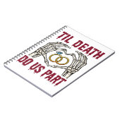 Halloween Verloving tot de dood ons deel doet Notitieboek (Linkerzijde)