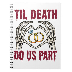 Halloween Verloving tot de dood ons deel doet Notitieboek