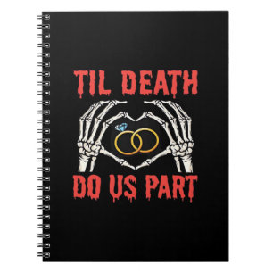 Halloween Verloving tot de dood ons deel doet Notitieboek