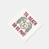 Halloween Verloving tot de dood ons deel doet Servet (Hoek)