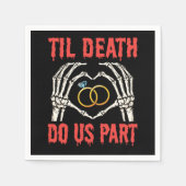 Halloween Verloving tot de dood ons deel doet Servet (Voorkant)