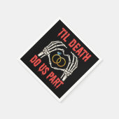 Halloween Verloving tot de dood ons deel doet Servet (Hoek)