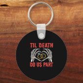 Halloween Verloving tot de dood ons deel doet Sleutelhanger (Voorkant)