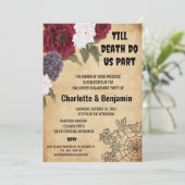 Halloween Verlovingsfeest Kaart (Staand voorkant)