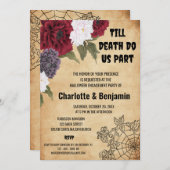 Halloween Verlovingsfeest Kaart (Voorkant / Achterkant)