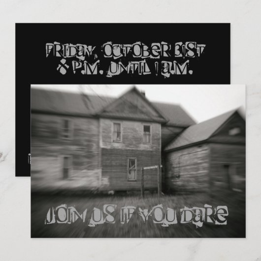 Halloween, vernederd door een gehakt huis kaart (Voorkant / Achterkant)