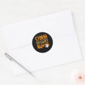 Halloween Verpleegkundige Product Grappige Enge Cr Ronde Sticker (Envelop)