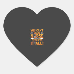 Halloween Verpleegster Alles Gezien Design_1 Hart Sticker